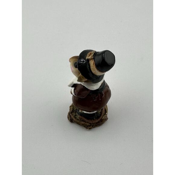 Wee Forest Folk 6 Piece Thanksgiving Figurine Set 1984-1994 Anette Petersen Sign - Picture 13 of 16